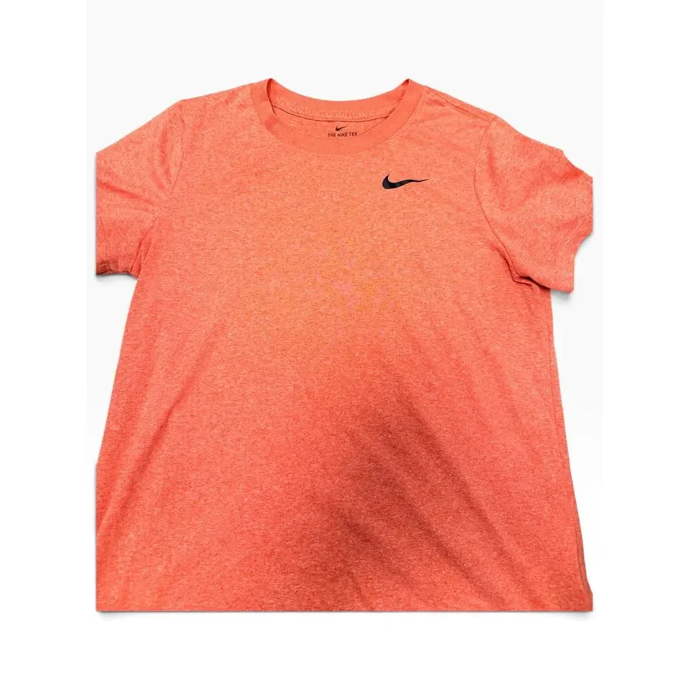 Nike Dri-FIT Men’s M Orange Heather Swoosh Short Sleeve Performance Tee